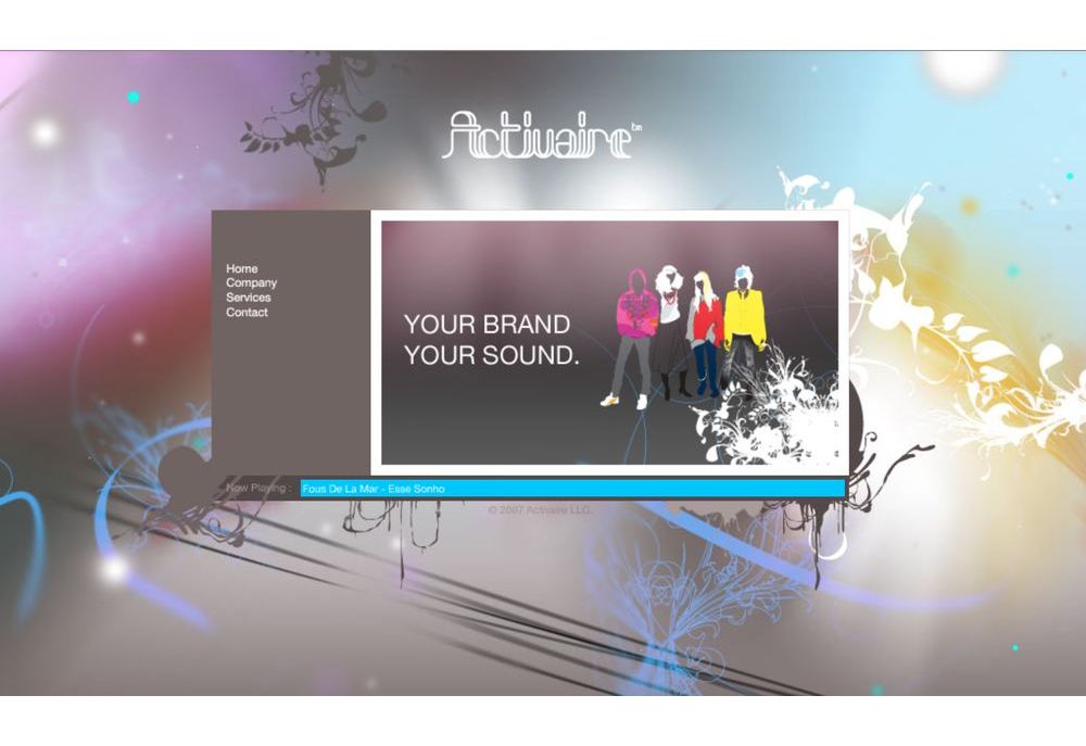 Activaire website circa 2010