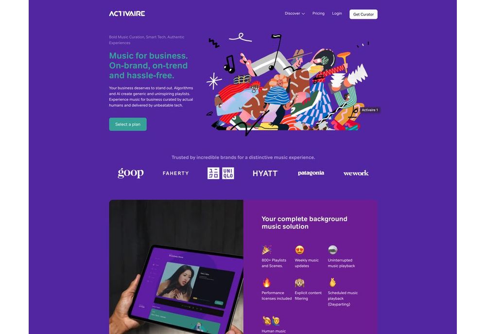 Activaire website circa 2022